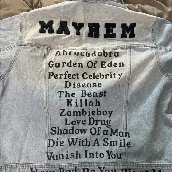 Lady Gaga Mayhem Custom Denim Jacket - Picture 2 of 7